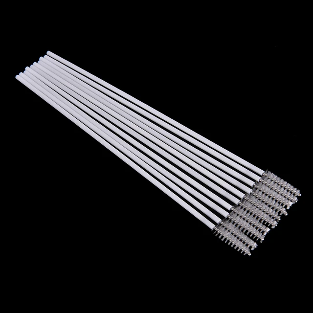 10Pcs Nylon Straw Cleaners Cleaning Brush Drinking Pipe Cleaners Stainless  Steel