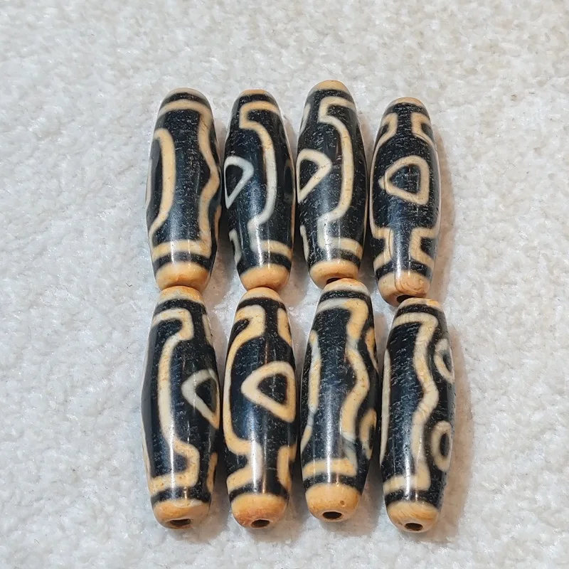 

Xizang Totem Agate Dzi слегка выветренные специальные 3 глаза небесные бусины мужское и Женское Ожерелье Подвеска DIY Аксессуары