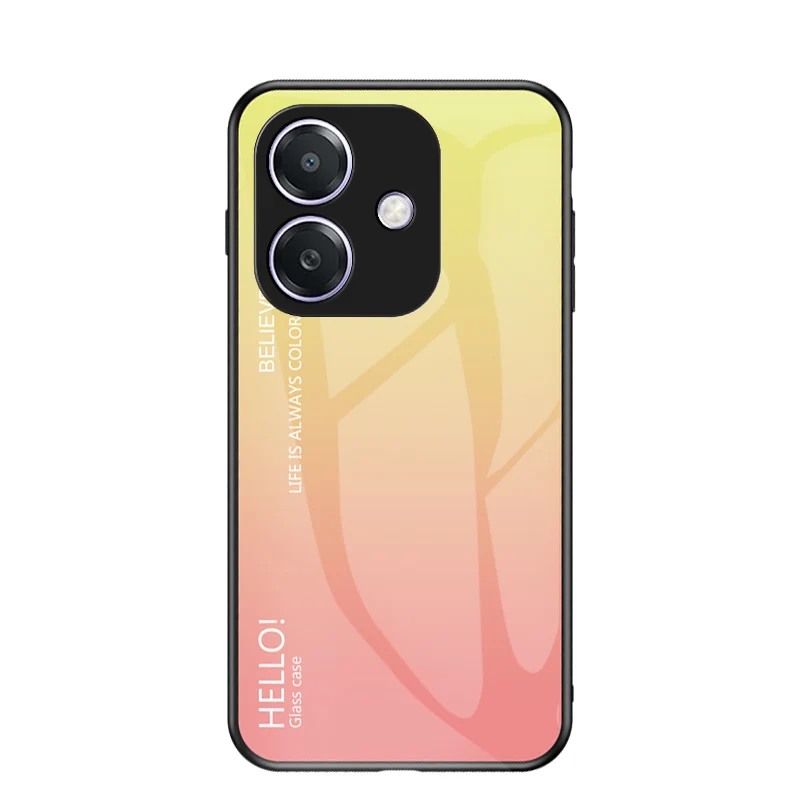 Gradient Tempered Glass Smartphone Case - Durable Protective Cover