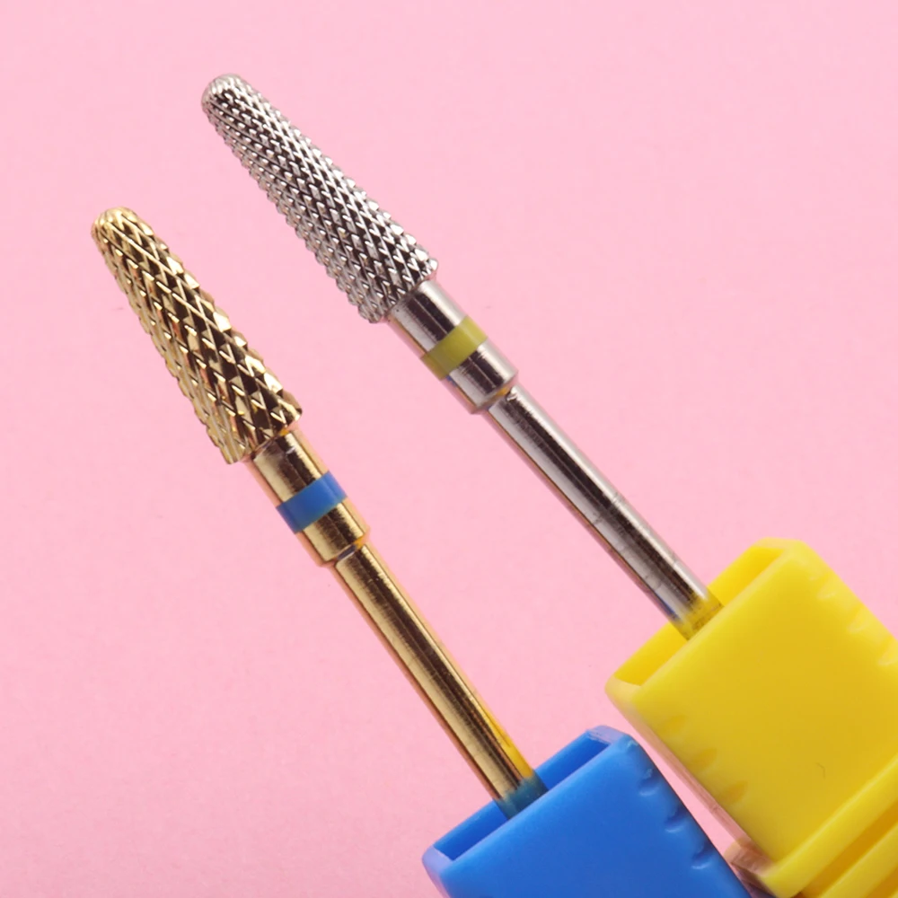 Nail Drill Bits 3/32'' - Typhoon Bits, 2 Way, Carbide Bit (Fine), Fast Remove, Shape & Smooth Acrylic or Gel Nails, Precise Cont - 4