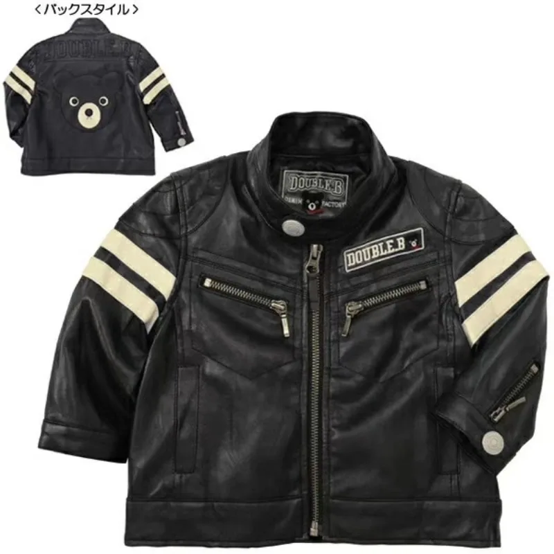 

Boys Leather Jackets Japanese Trendy Motorcycle Jacket PU Leather Coats Kids Clothes Outerwear Jaqueta Ceketler Abrigo Mont