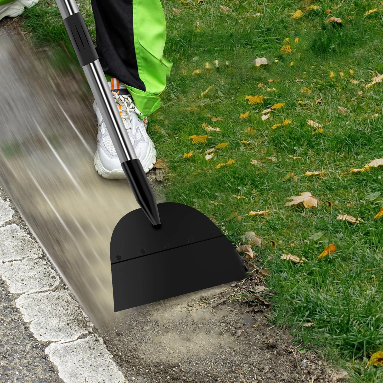 1.2/1.6m Multifunctional Flat Snow Shovel Steel Adjustable Ice Scraper Shovel Garden Weeding Scraper Sidewalk Flat Spade Tools 4
