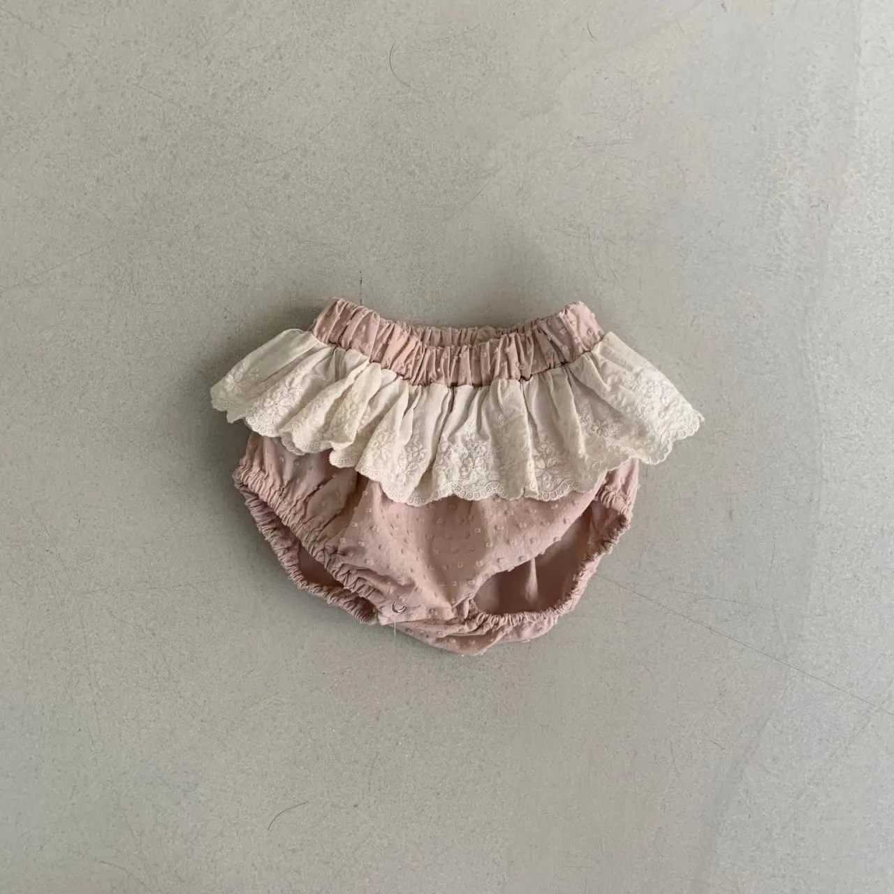 Summer New Baby Girl Cute PP Shorts Infant Girl Lace Embroidery Princess Shorts Cotton Toddler Fashion Casual Clothes
