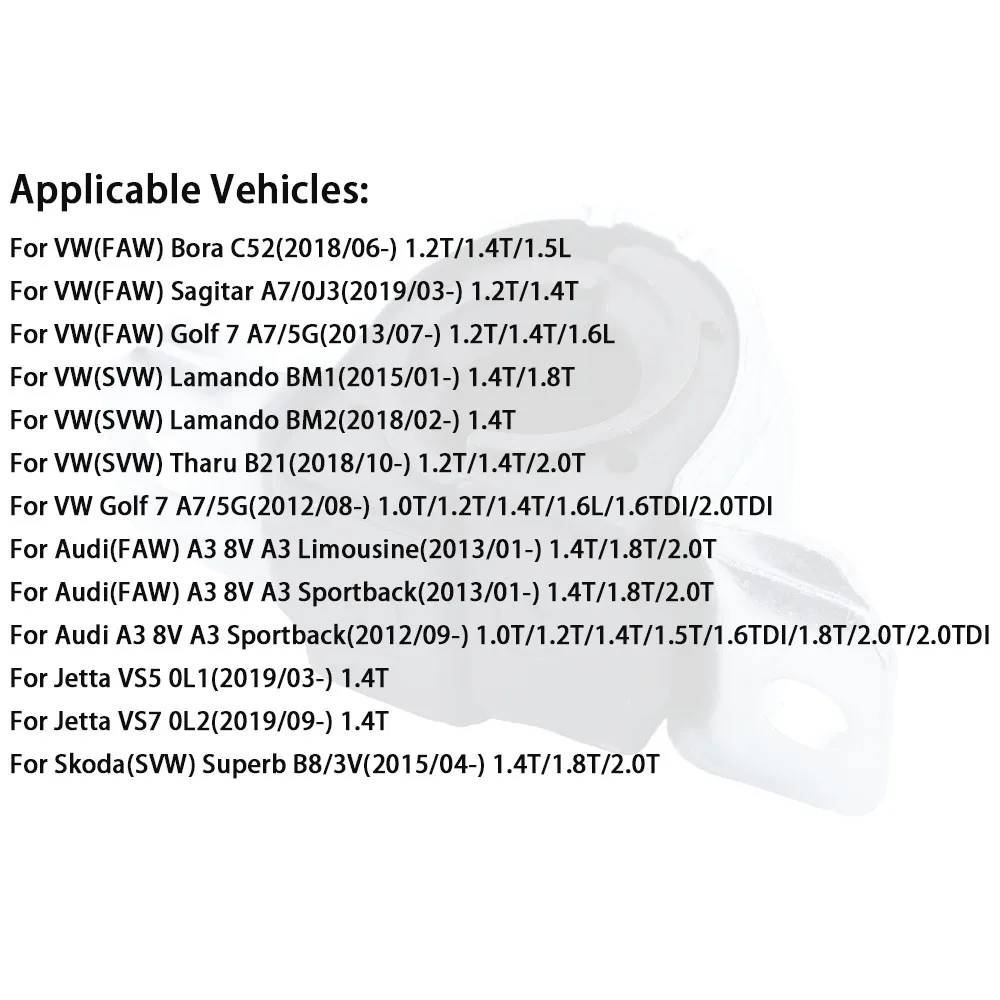VW Bora Sagitar Golf 용 2pcs 후면 스태빌라이저 부싱 ? 람도 타루 아우디 A3 제타 VS5 VS7 스코다 슈퍼브 액세서리