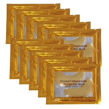 5/10PairsCrystal Collagen Gold Powder Eye Mask Anti Dark Circles Wrinkle Eye Patches Moisturizing Nourishin Eye Care Tools 1