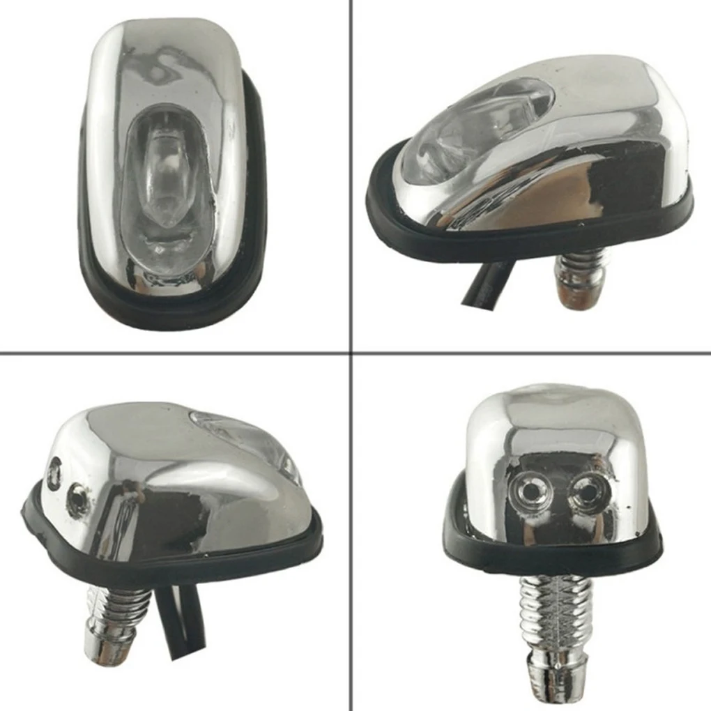 2Pcs Car LED Light Windshield Windscreen Jet Spray Nozzle Wiper Washer Lamp Car Light Accessories