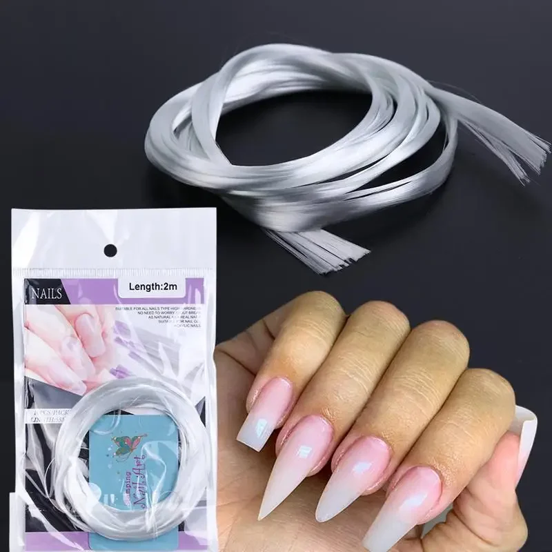 Fiberglass Nail Extension Form Gel Quick Building Acrylic Tips Silk Fiber Manicure Accessories Tools