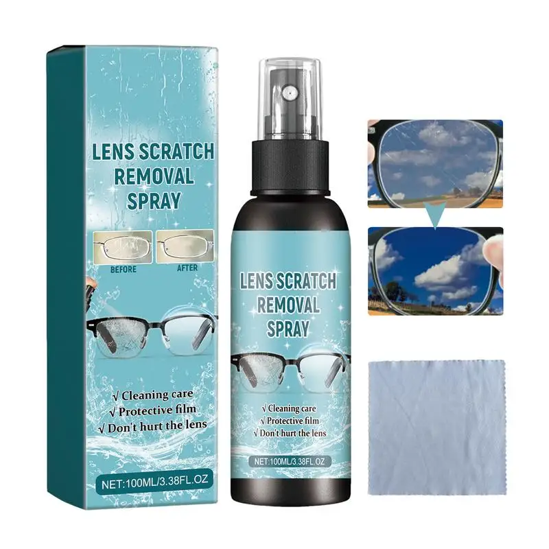 

Lens Cleaner Spray 100ml Glasses Spray Cleaner Solution With Lens Cleaner Cloth Eyeglass Lens Cleaner Spray Kit For All Lenses