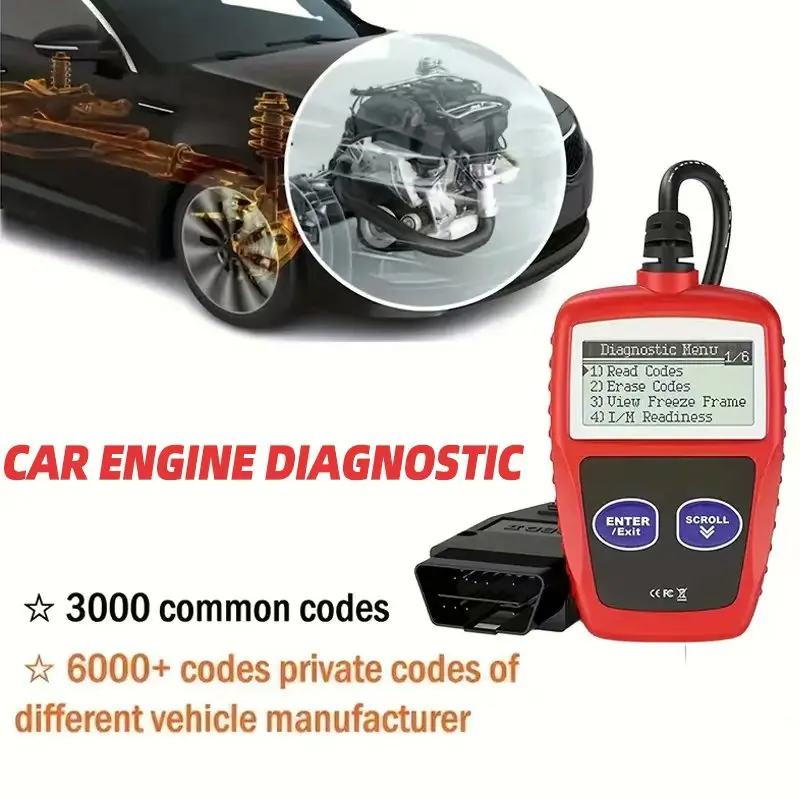 Car Fault Diagnosis Instrument OBD2 Clear Fault Codes Diagnostic Scanning Tools MS309 CAN BUS Engine Trouble Code Reader 3