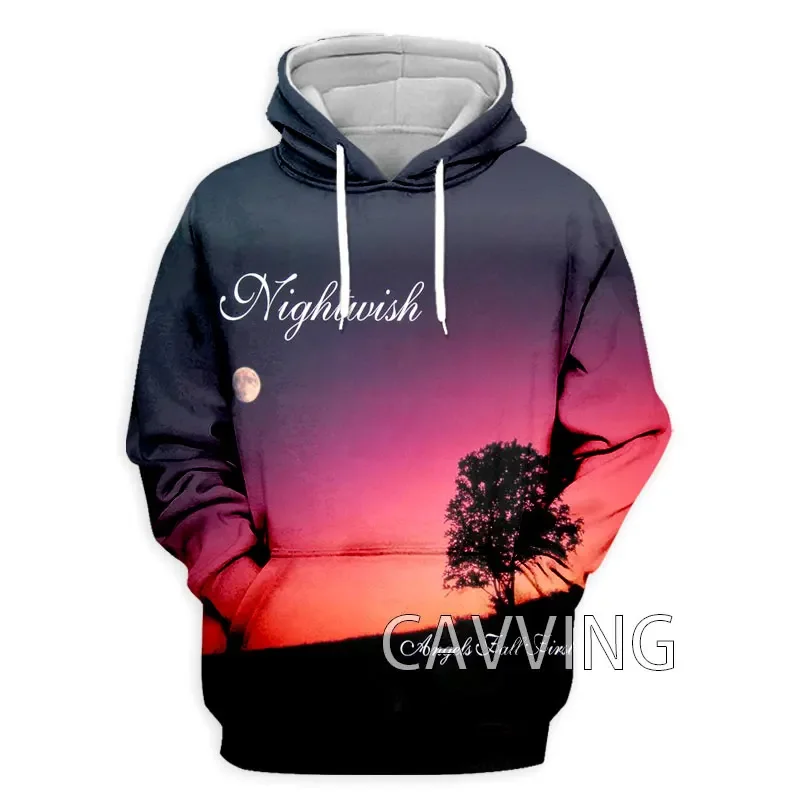 Trendy NIGHTWISH Band 3D Printed Fashion Hoodies Sweatshirts Harajuku Hoodie Sweatshirts Tops Clothing Women/men
