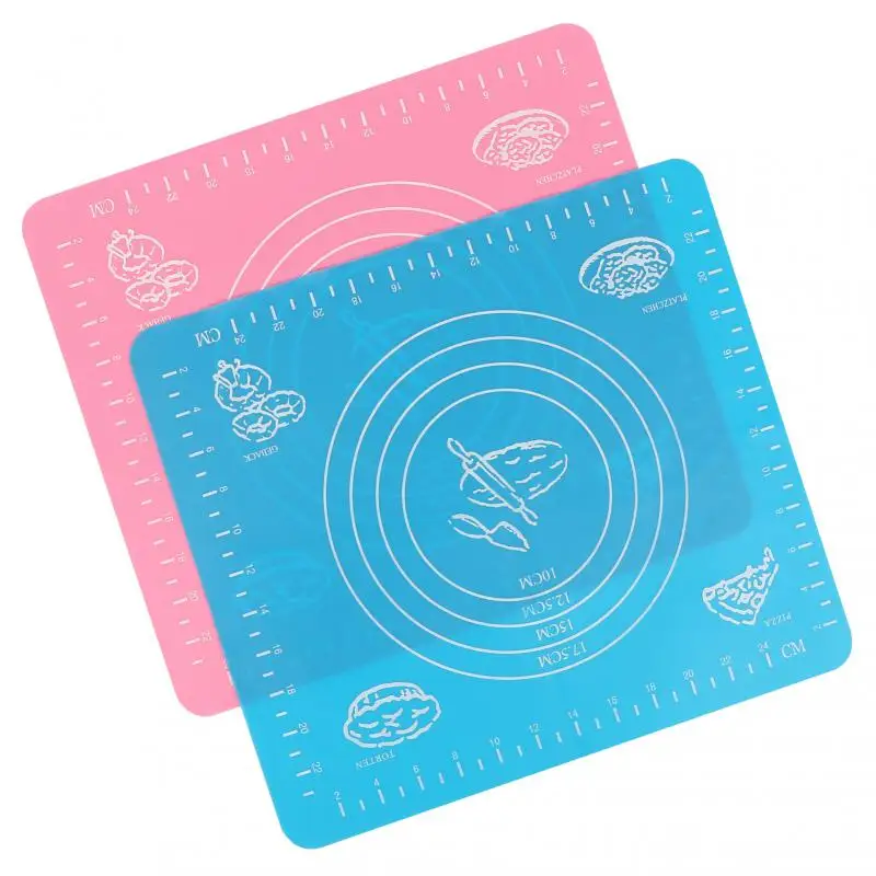 1Pcs Silicone Non-stick Rolling Mat Pastry Anti-slip Mats For Making Pastry Cakes Large Dough Kneading Pads Kitchen Baking Tools