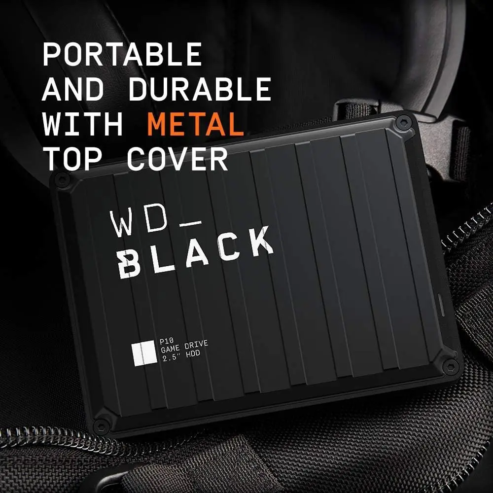 WD_BLACK 2TB 4TB P10 게임 드라이브, 휴대용 외장 하드 드라이브, 플레이스테이션, 엑스박스 및 PC와 호환, 및 새 제품