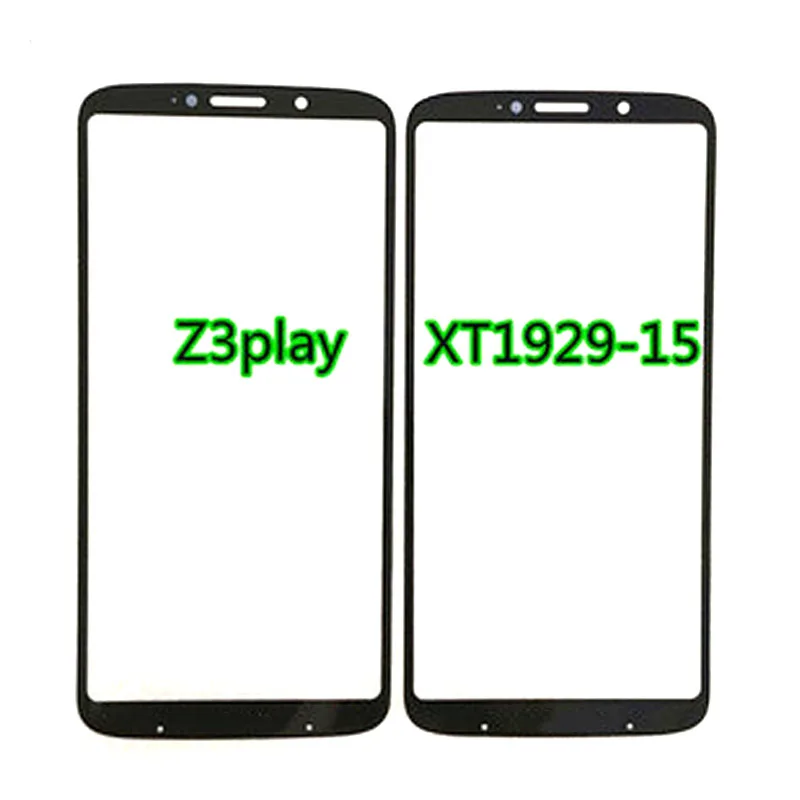 

10 шт. для Moto Z3Play XT1929-15 фронтальный ЖК Внешний стеклянный объектив Ремонт сенсорный экран внешнее стекло
