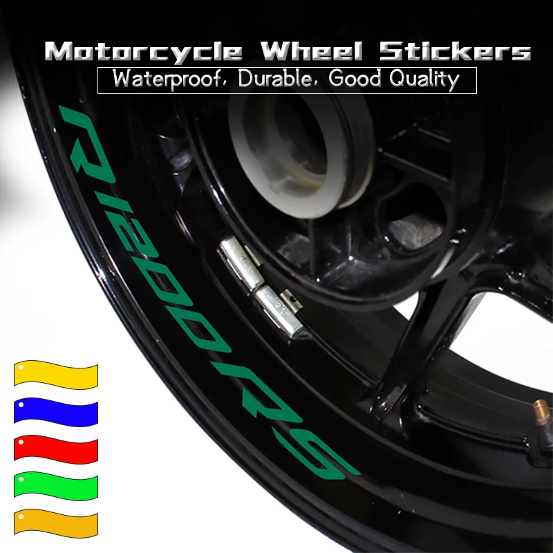 r1200rs r1200rt Motorcycle Wheel Reflective Decals Inner Rim Stripe Tape Waterproof Anti-scratch Sticker For BMW R1200RS R1200RT