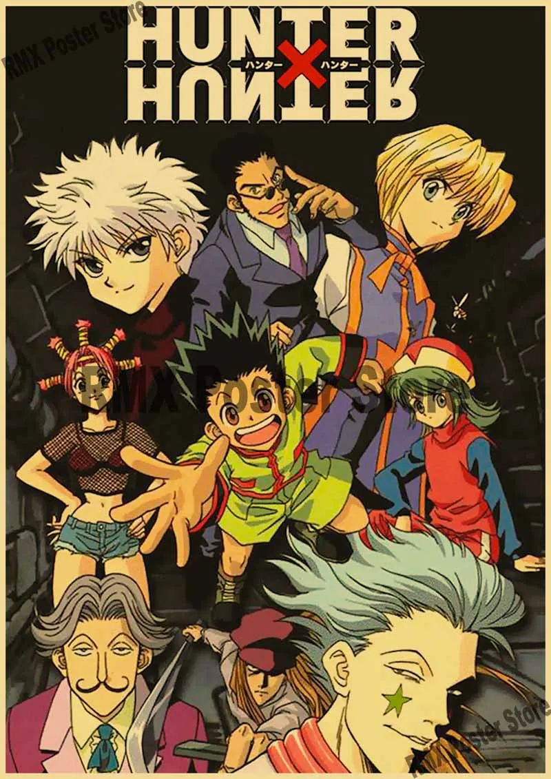 Hunter X Hunter Anime - 80s Retro S - Canvas Wall Art