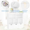 Kids Bookshelf Toy Storage Cabinet with 3 Movable Drawers & Hidden Wheels Toy Chest with 6 Storage Cubbies Toy Storage Organizer 2