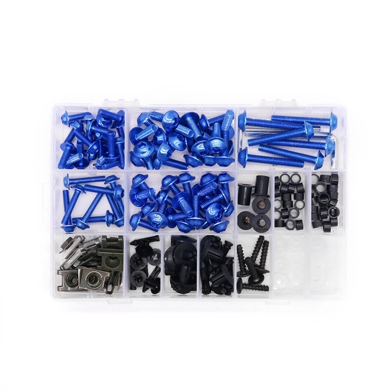 195 Pz Moto Carenatura Bulloni Kit Vite Per Ducati 1199 1098 899 848 Evo Panigale Corse Supersport 1000 Blu