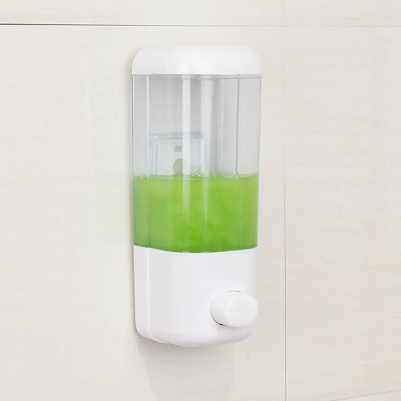 

Bathroom Non-punching Manual Press Soap Dispenser Wall Hanging Traceless Paste Disinfectant Bottle Transparent Soap Dispenser