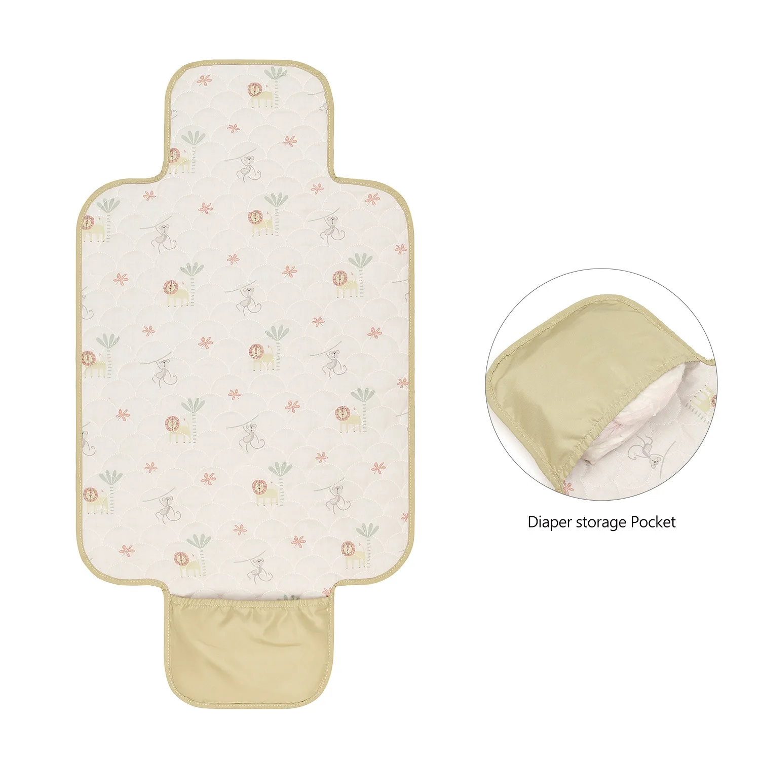 Foldable Baby Diaper Changing Pad Waterproof Newborn Diaper Pad Portable Toddler Changing Table Polyester Baby Sheet