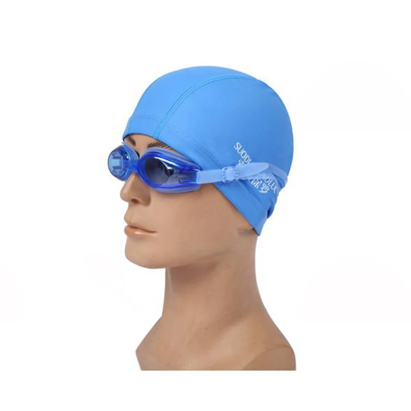 Waterproof PU Fabric Swim Cap Swimming Pool Accessories Water Sport Protect Ear Long Hair Bath Hat Plus Size for Men Women Adult 6