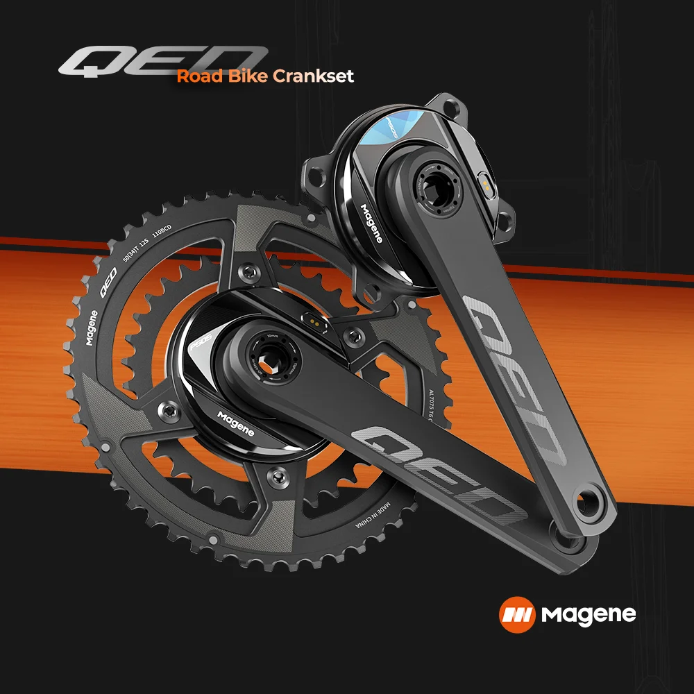 Magene Road Bike QED P505 Spider Power Meter Highly Compatible DUB Spindle Integrated Bolt-free Chainring Durabili