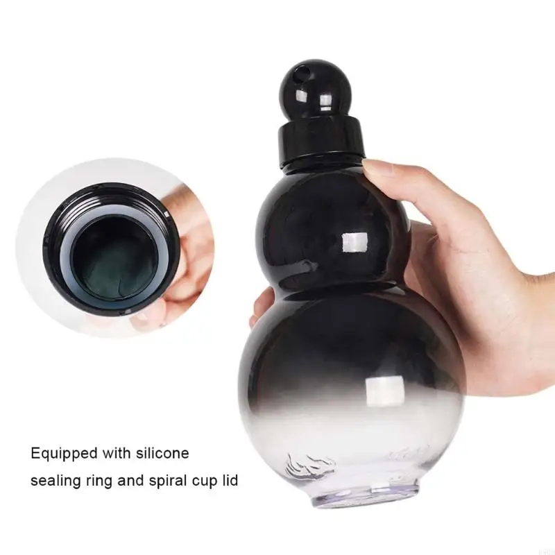 1000ml Gourd Travel Crossbody Water Bottle for Gym Sports Water Bottle D5QD