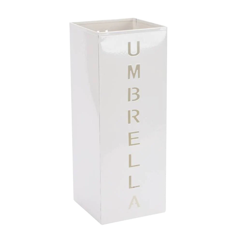 Metal Square Umbrella Holder Bin Free Standing Umbrella Walking Sticks Holder Multipurpose for Hallway Entryway Home Hotel