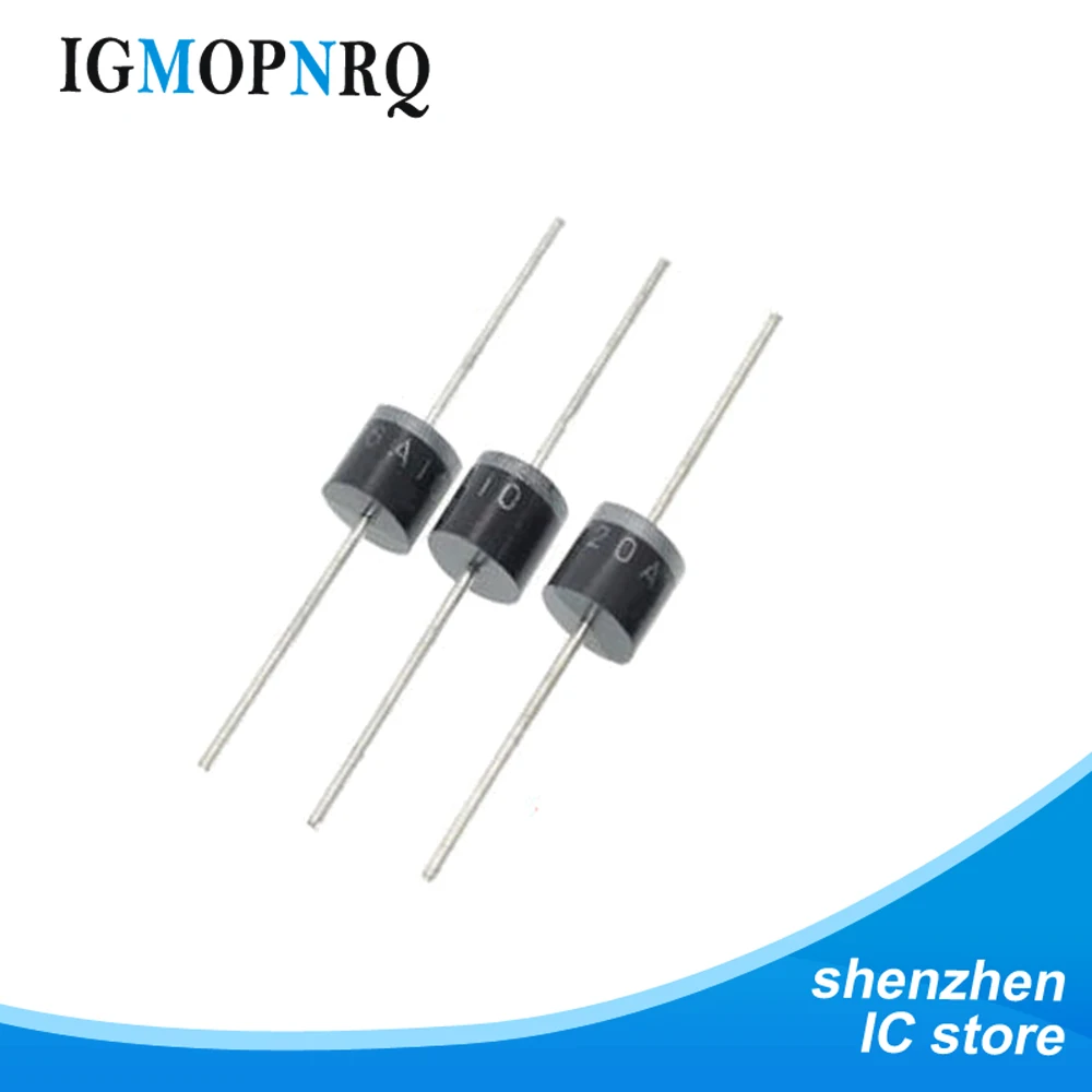 10PCS 10A10 6A10 20A10 R 6 DIP 6A 10A 20A 1000V Elektrische Axial ...