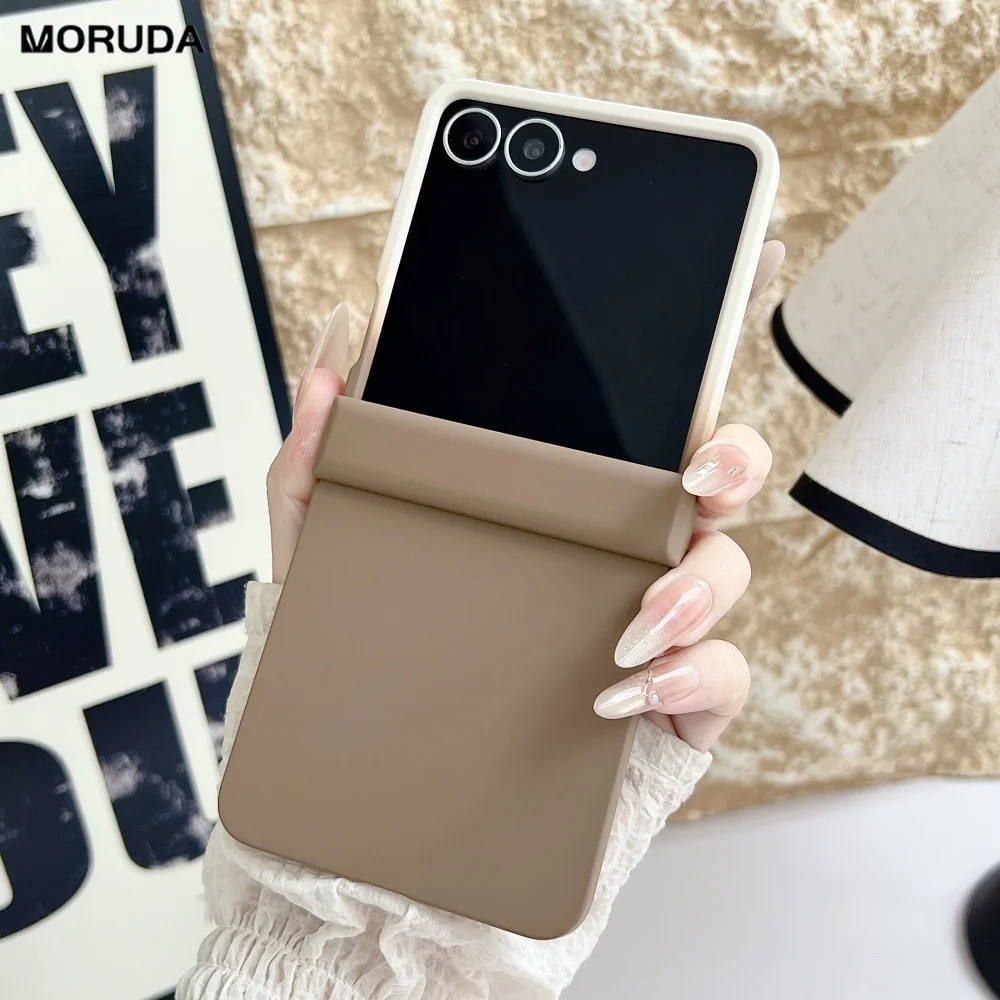 Luxury Matte Candy Color Contrast Gradient Hard Hinge Protection Shockproof Case