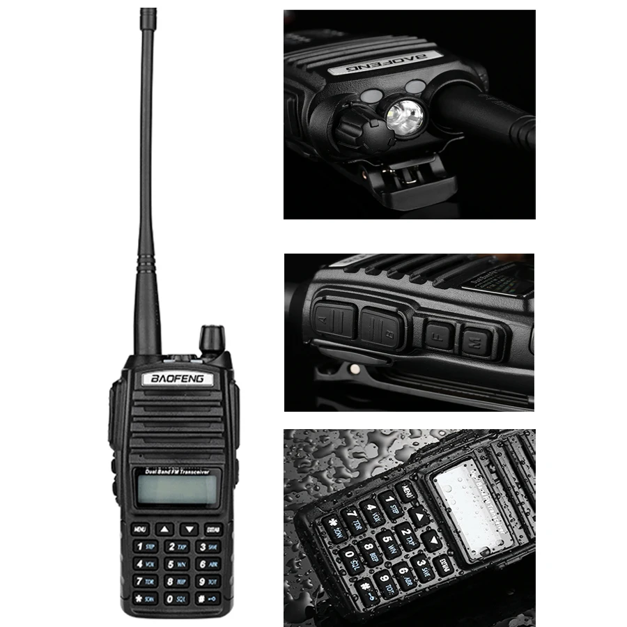 Professional Walkie Talkie UV82 FM Baofeng UV 82 8W Ham Radio Station VHF UHF Transceiver Hunting Radios Amateur Comunicador 5