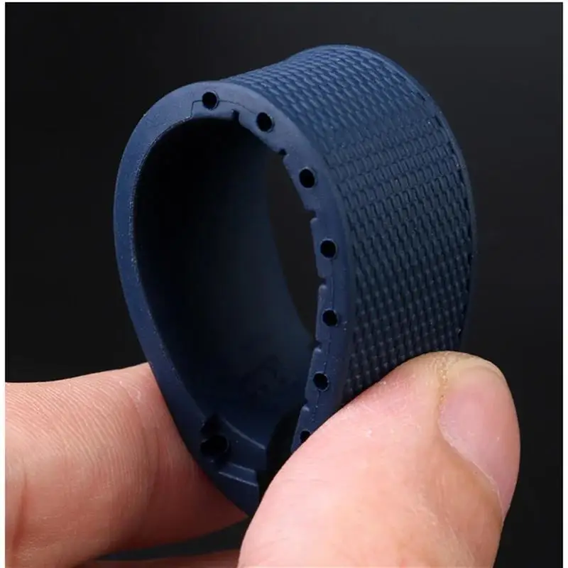 SCHIK Watch Accessories Band for Comas Diving Series L37814 L3.781 Mechanical Men Rubber Watch Strap 21mm Bracelet