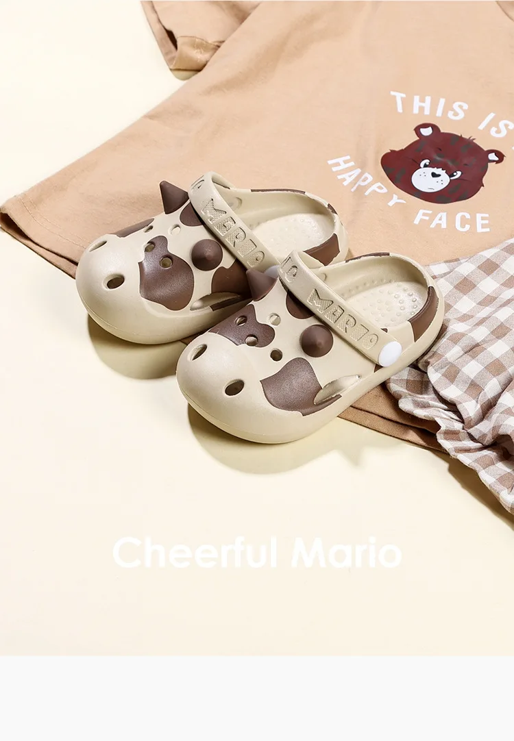 children's shoes for sale 0-7y Kids Mules & Clogs Summer Baby Boys Girls Sandals Non-slip Cows Flat Soft Sole Beach Slippers Children Garden Shoes HC26 boy sandals fashion