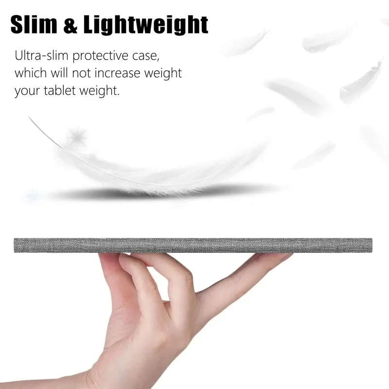 Slim Smart Flip Cover with Built-in Pencil Slot