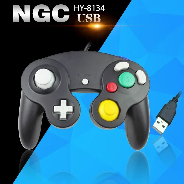 Retro game For Gamecube Controller USB Wired Handheld Joystick For Nintendo NGC GC Controle For MAC Computer PC Gamepad ns - 5