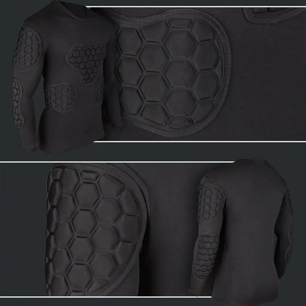 Description Picture 3 of itemSports Safety Protection Thicken Gear Soccer Goalkeeper Jersey T-Shirt Outdoor Elbow Football Jerseys Vest Soccer Padded Shirt