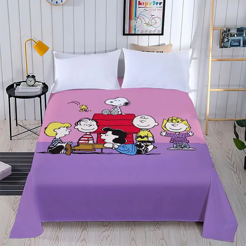 thumbnail image 1 of Dibujos animados lindo Snoopy Charlie Brown animación periférica niños impresos sábanas creativas dormitorio sábanas ropa de cama al por mayor, 1 of 5