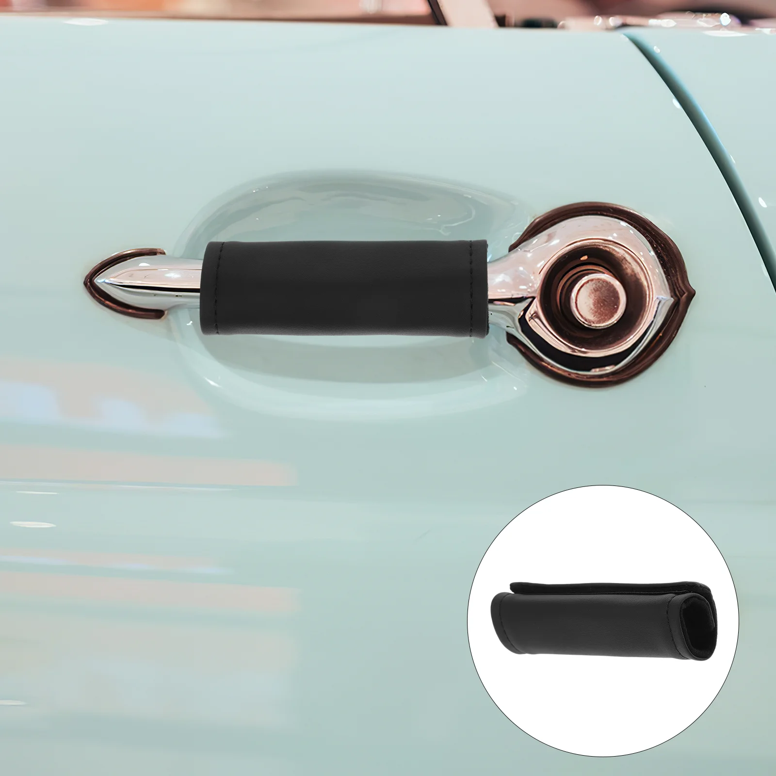 

2 Pcs Car Pulling Gloves Grab Handle Cover Accessories Safety Mask Cute Protector Interior Grip