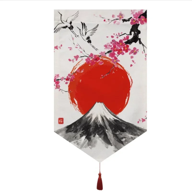 Japan Ukiyo-e Short Door Noren Curtain Ramen Pennant Kitchen Partition Half-Curtain Resturant Entrance Hanging Flag Banner Decor 4