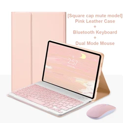 Premium Multi-Device Keyboard Case for Tab S9 FE 10.9in (Pink 2)