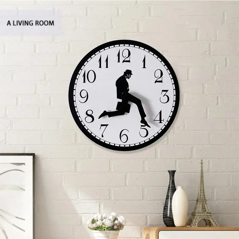 Ministry Of Silly Walks Clock British Comedy Inspired Python Silly Walk