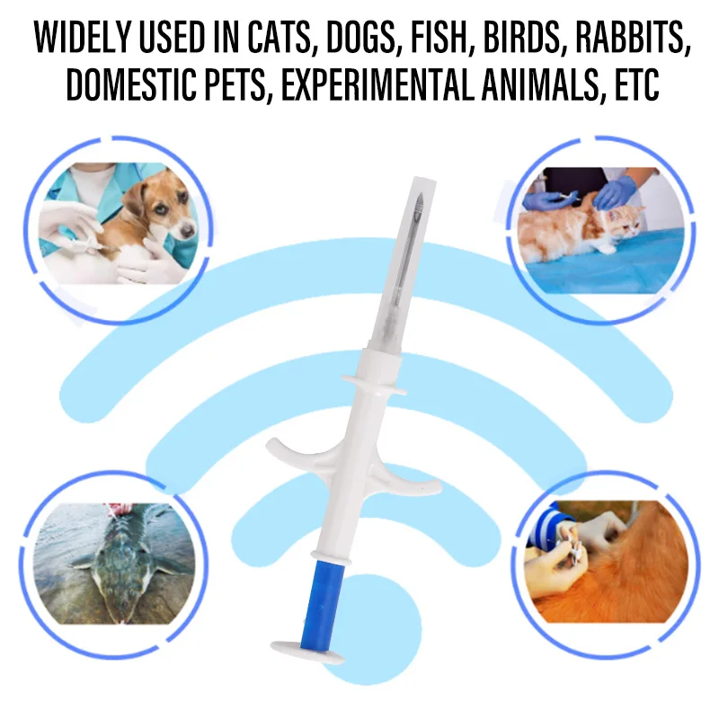 1/3/5Pcs Animal Syringe ID Implant Pet Chip ISO11784/85 FDX-B RFID Injection Pet Microchip for Dog Cat Identification