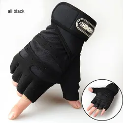 Breathable Anti-Slip Cycling and Fitness Gloves - M (Black)