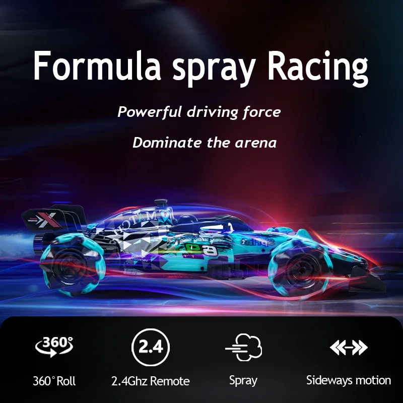 

Racing Car 2.4G KF25 F1 Formula Glove Gesture RC Stunt Drift Cars 360° Roll 4WD Electric Children Remote Control Toys Gifts