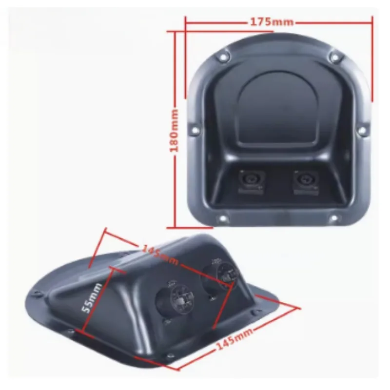 1PC Speaker Terminal Double NL4 SpeakOn Socket Input Plate 165*100 For Professional Speaker Line Array Audio Home Theater System