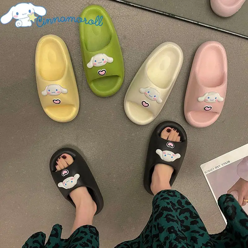 

Sanrio Cinnamoroll милые тапочки Мультяшные милые летние креативные модные Нескользящие домашние туфли аниме милая девочка подарок на день рождения