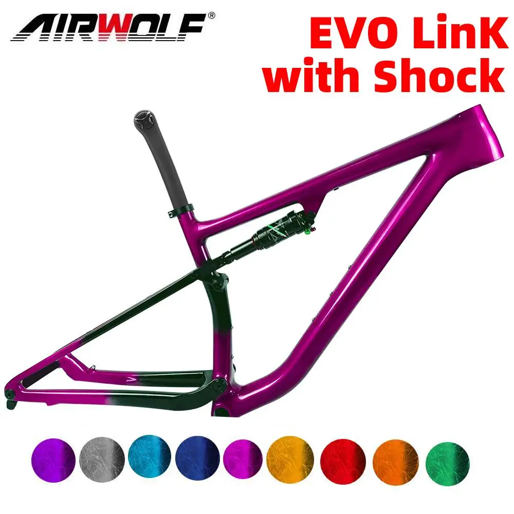 AirwolfEVOMountainBicycleFrameXCBikeFramesCarbonFiberThru