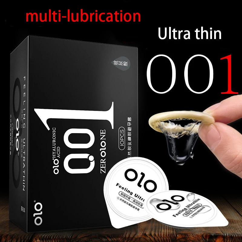 0.01 Ultra Thin Condoms For men Ejaculation delay Ice Hot Feeling Latex Condom Penis Sleeve  Vaginal Stimulation dult sex toys