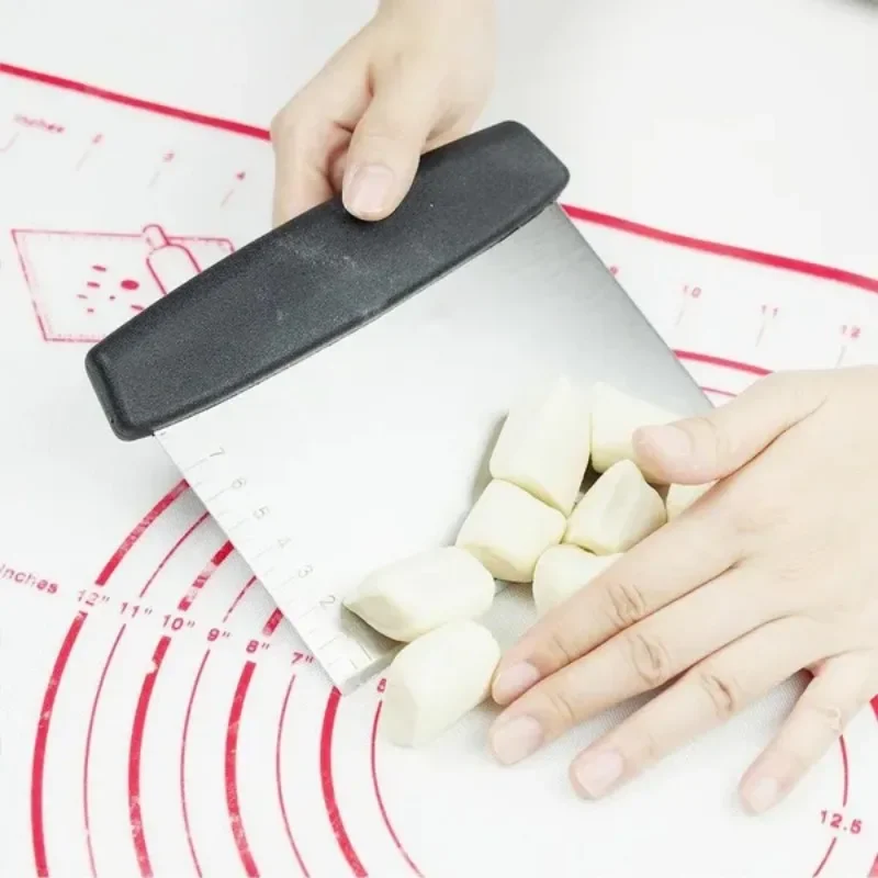 Dough Scraper Dough Cutter 1 Pc 6.5 inch multifunctional stainless steel flour cutter scale flour dough cutter scraper
