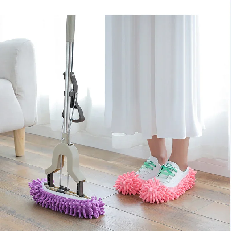 Kitchen Accessories Mop Cap Waterproof Lazy Shoe Cover for Kitchen Goods Cleaning Slippers Floor Dust Removal Gadgets
