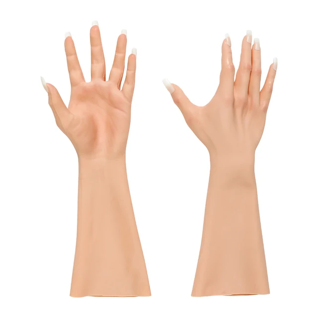 KUMIHO 1 Pair Transgender Glove Silicone Soft Realistic Hand Glove for  Sissy Drag Queen Shemale Crossdressing Cosplay 40/60 Cm - AliExpress